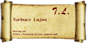 Turbucz Lajos névjegykártya